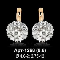 Серьги Арт-1268 восковка