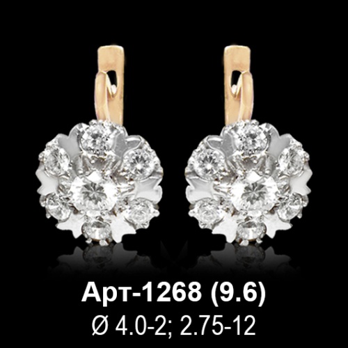 Серьги Арт-1268 восковка