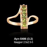 Кольцо Арт-5486 восковка