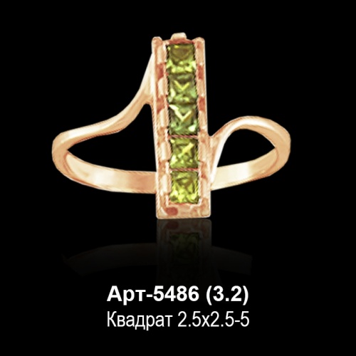 Кольцо Арт-5486 восковка