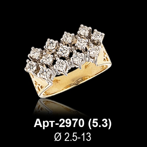 Кольцо Арт-2970 восковка
