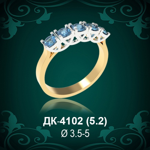Кольцо "Дорожка" ДК-4102 восковка