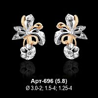 Серьги Арт-696 восковка