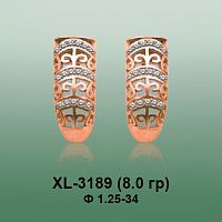 Серьги XL-3189 опока