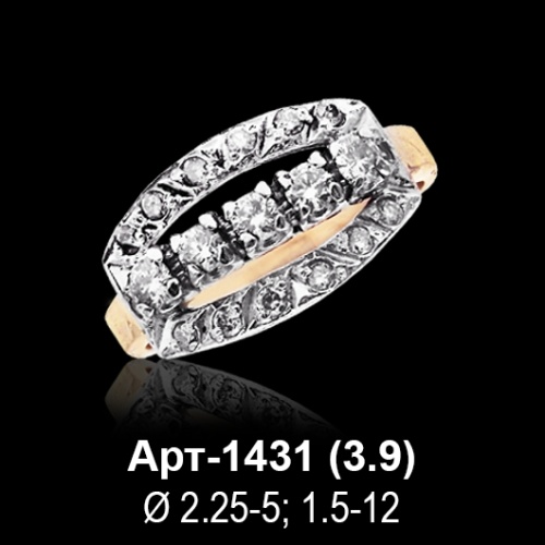 Кольцо Арт-1431 восковка