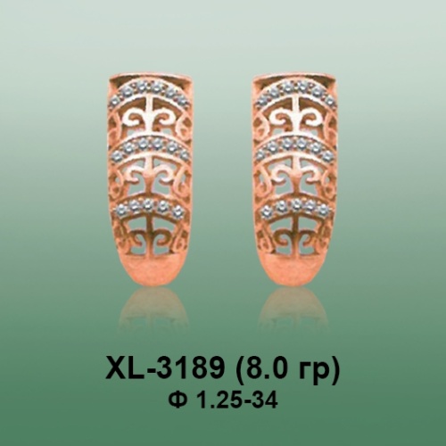 Серьги XL-3189 опока