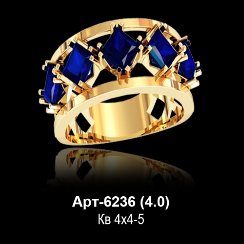Кольцо Арт-6236 восковка