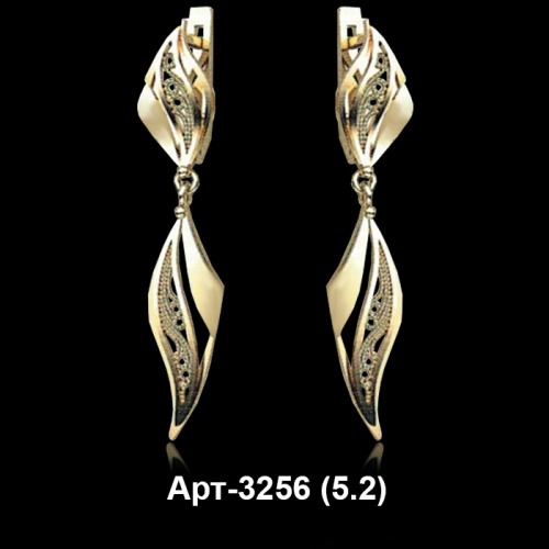 Серьги Арт-3256 восковка
