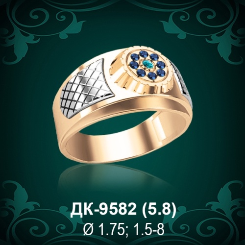 Мужской перстень ДК-9582 восковка