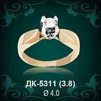 Кольцо "Одинарка" ДК-5311 восковка