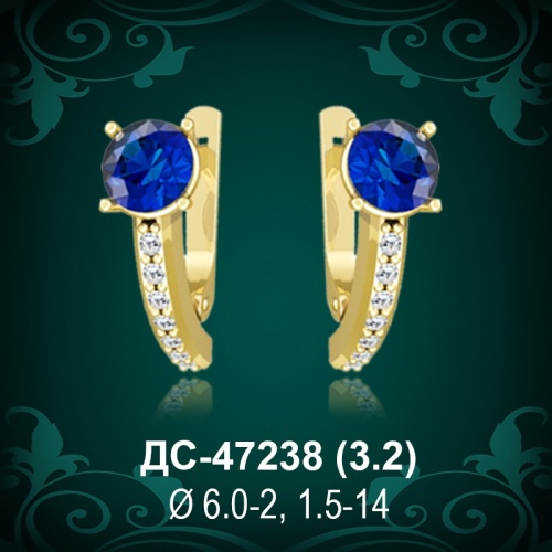 Серьги  ДС-47238 восковка