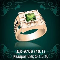 Мужской перстень ДК-9706 восковка