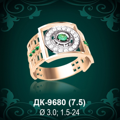 Мужской перстень ДК-9680 восковка