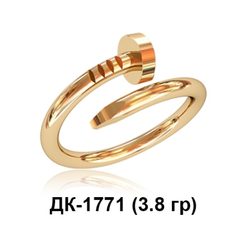 Кольцо "Гвоздь" ДК-1771 восковка