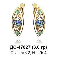 Серьги ДС-47827 восковка