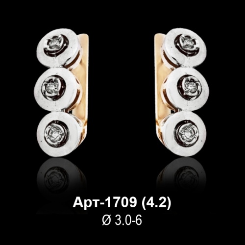 Серьги Арт-1709 восковка Серьги Арт-1709 восковка