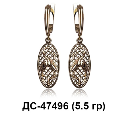 Серьги ДС-47496 восковка Серьги ДС-47496 восковка