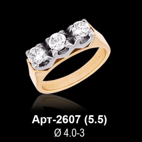 Кольцо Арт-2607 восковка