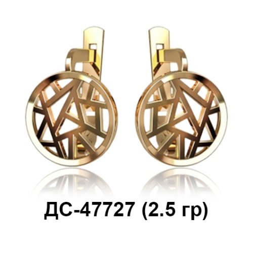 Серьги ДС-47727 восковка Серьги ДС-47727 восковка