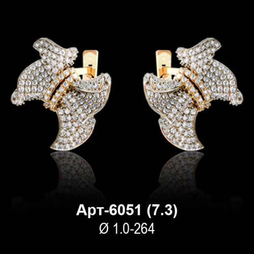 Серьги Арт-6051 восковка