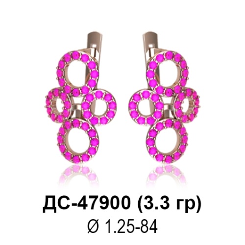 Серьги ДС-47900 восковка