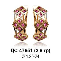 Серьги ДС-47651 восковка