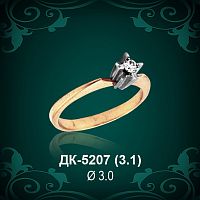 Кольцо "Одинарка" ДК-5207 восковка