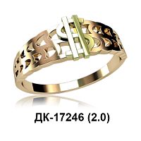 Кольцо "Доллар" ДК-17246 восковка