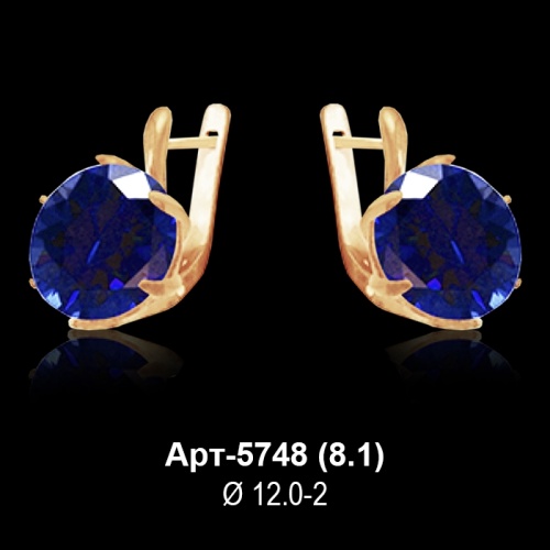Серьги Арт-5748 восковка