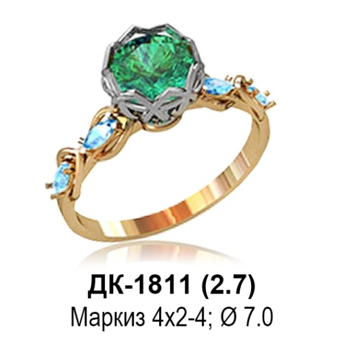 Кольцо ДК-1811 восковка Кольцо ДК-1811 восковка
