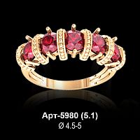 Кольцо Арт-5980 восковка