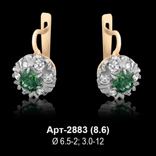 Серьги Арт-2883 восковка