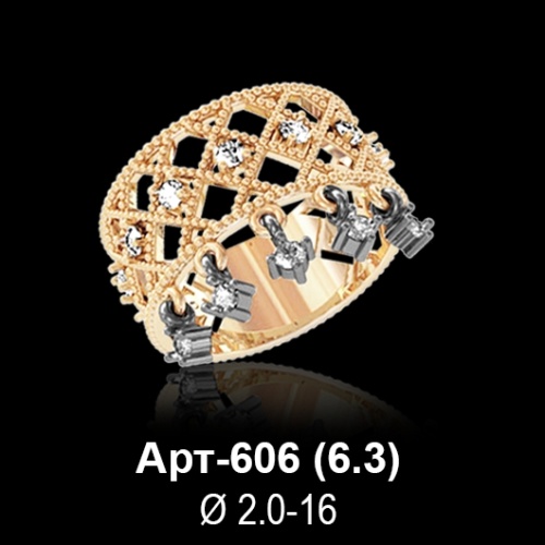 Кольцо Арт-606 восковка