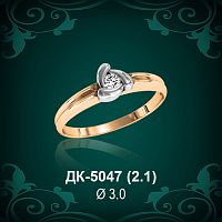 Кольцо "Одинарка" ДК-5047 восковка