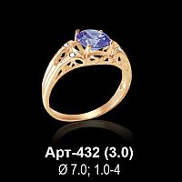 Кольцо Арт-432 восковка