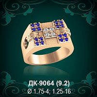 Мужской перстень ДК-9064 восковка
