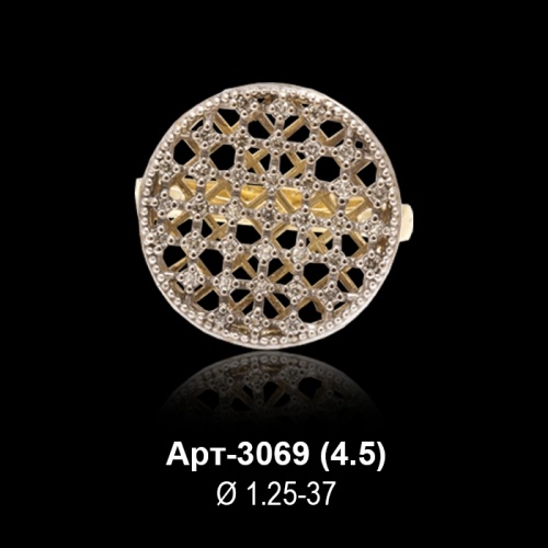Кольцо Арт-3069 восковка