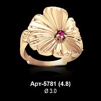 Кольцо Арт-5781 восковка