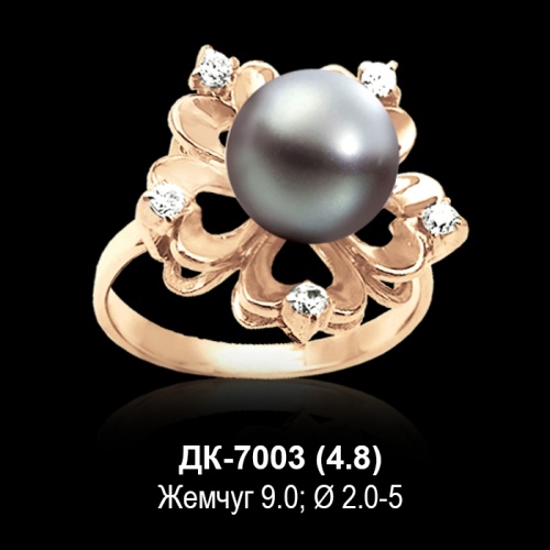 Кольцо "С Жемчугом" ДК-7003 восковка Кольцо "С Жемчугом" ДК-7003 восковка