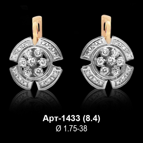 Серьги Арт-1433 восковка Серьги Арт-1433 восковка