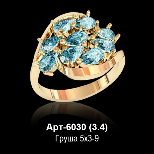 Кольцо Арт-6030 восковка