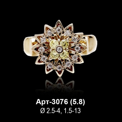 Кольцо Арт-3076 восковка