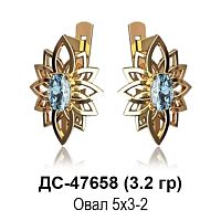 Серьги ДС-47658 восковка