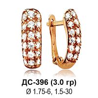 Серьги ДС-396 восковка