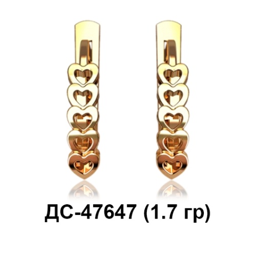 Серьги ДС-47647 восковка Серьги ДС-47647 восковка
