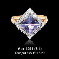Кольцо Арт-1291 восковка