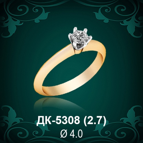 Кольцо "Одинарка" ДК-5308 восковка