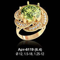 Кольцо Арт-6119 восковка