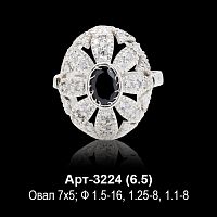 Кольцо Арт-3224 восковка
