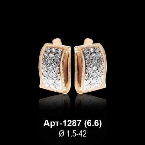 Серьги Арт-1287 восковка Серьги Арт-1287 восковка